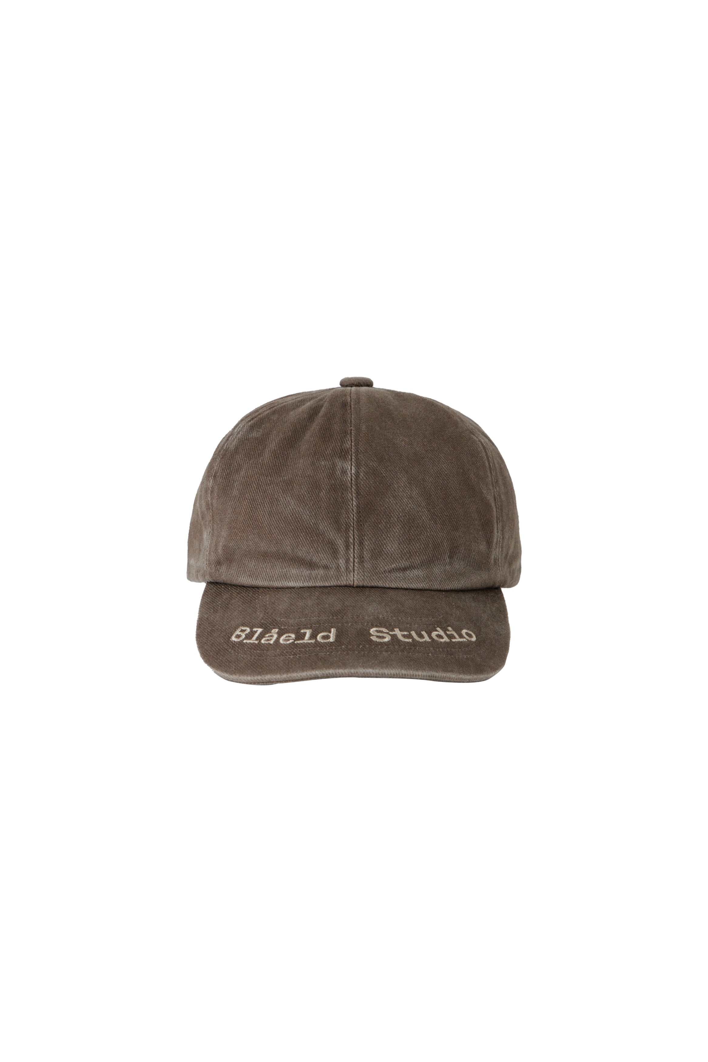 ブローエルドスタジオ SIGNATURE EMBLEM CAP キャップ グレー PILE BRIM LOGO CAP | Blåeld Studio